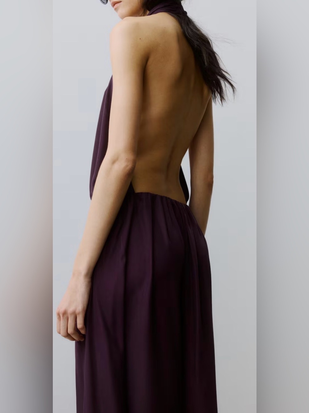 LONG HALTERNECK DRESS - Picture 5 of 5